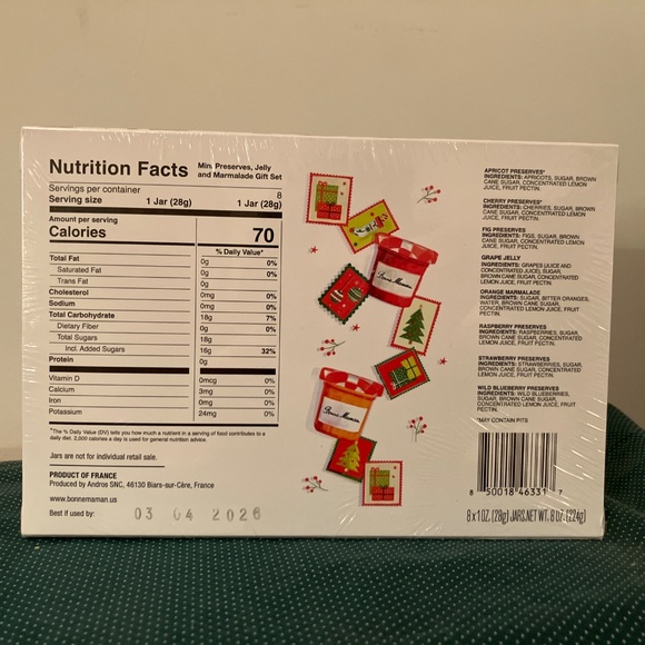 Exp: 3/4/26 SEALED Bonne Maman 8 jelly/preserves /marmalade mini sample gift set - Picture 2 of 5